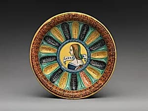 Basin or bowl with Laura Bella by Unknown Artist