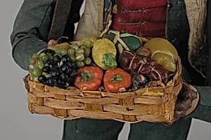 Basket of food by Unknown Artist