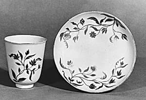 Beaker and saucer by Vezzi Factory