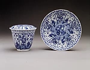 Beaker with cover and saucer by Unknown Artist