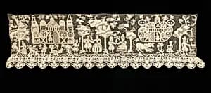 Bed curtain border by Unknown Artist