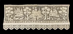 Bed curtain border by Unknown Artist