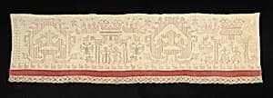 Bed curtain border by Unknown Artist