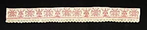 Bed curtain border by Unknown Artist