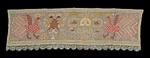 Bed curtain border by Unknown Artist
