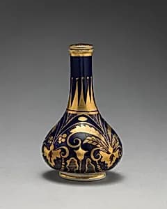 Bottle vase with stopper by Messrs. Bartlet, King Street, London|Crown Derby