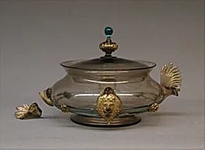 Bowl with cover by Unknown Artist
