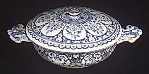 Bowl with cover by Unknown Artist