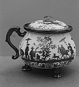 Bowl with cover by Meissen Manufactory|Bartholomäus Seuter