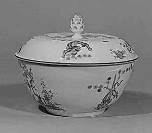 Bowl with cover by Meissen Manufactory