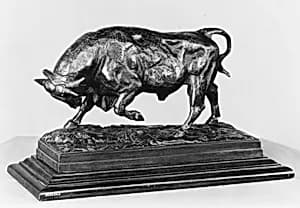 Bull on the Defensive by Antoine-Louis Barye