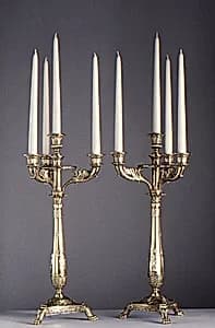 Candelabrum (one of a pair) by Martin-Guillaume Biennais|Charles Percier|Pierre François Léonard Fontaine