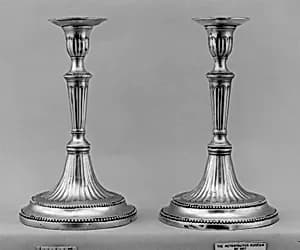 Candlestick (one of a pair) by Unknown Artist