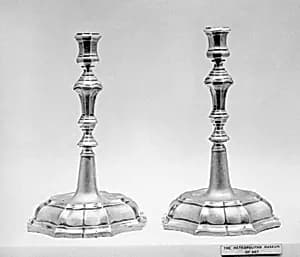 Candlestick (one of a pair) by Johan Jorgen Schowert