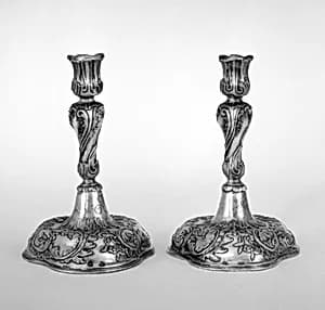 Candlestick (one of a pair) by Johann Martin Satzger I