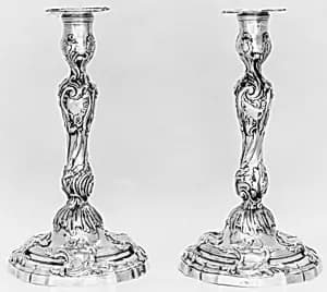 Candlestick (one of a pair) by Michel II Delapierre|Joseph-Théodore Vancombert (né Van Cauwenbergh)