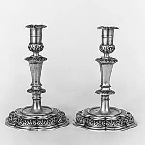 Candlesticks (set of four) by (Johann) Daniel Schäffler I