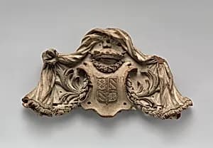 Cartouche fragment from a frame by Unknown Artist