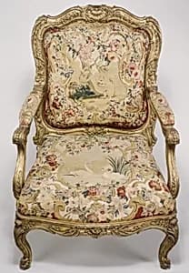 Chair back by Jean-Baptiste Oudry|Jean-Baptiste Oudry|Beauvais|André Charlemagne Charron