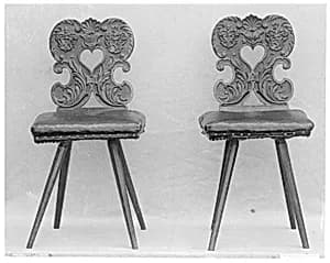 Chair (one of a pair) by Unknown Artist