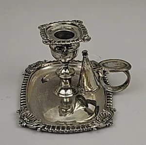 Chamber candlestick or taperstick by Rebecca Emes|Edward A. Barnard