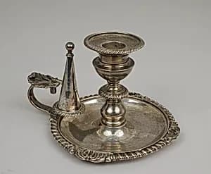Chamberstick (one of a pair) by William Elliott