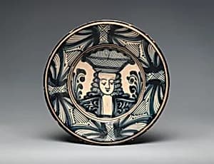 Charger with portrait by Unknown Artist