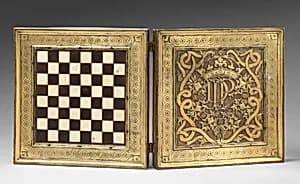 Chess and tric-trac board by Unknown Artist