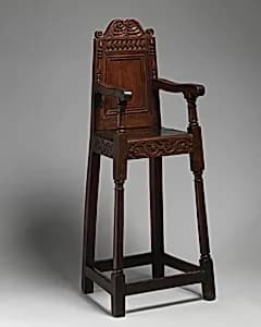 Child's high chair by Unknown Artist