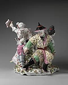 Chinese musicians by Chelsea Porcelain Manufactory|Joseph Willems