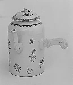 Chocolate pot with cover by Unknown Artist