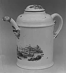 Coffeepot by Ansbach Pottery and Porcelain Manufactory