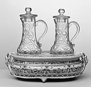 Cruet stand with cruets by Unknown Artist