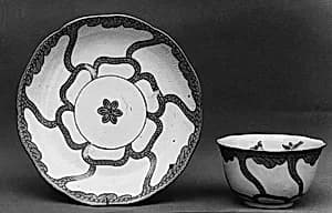 Cup and saucer by Ludwigsburg Porcelain Manufactory