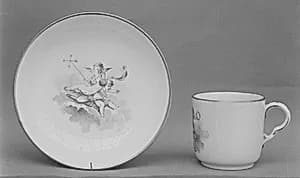 Cup and saucer by Gotha