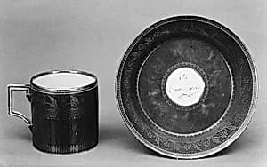 Cup and saucer by Meissen Manufactory