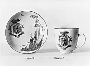 Cup and saucer by Cozzi Manufactory