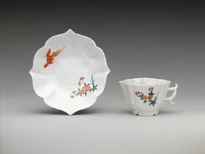 Cup and saucer by Meissen Manufactory