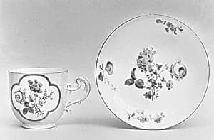 Cup and saucer by Meissen Manufactory