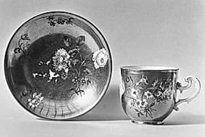 Cup and saucer by Meissen Manufactory