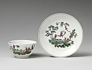 Cup and saucer by Worcester factory