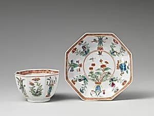 Cup and saucer by Worcester factory