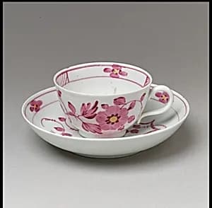 Cup and saucer by Ilmenau Porcelain Manufactory