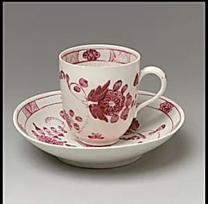 Cup and saucer by Rauenstein Porcelain Manufactory