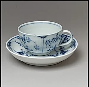 Cup and saucer by Royal Porcelain Manufactory, Berlin