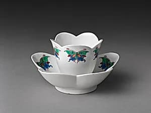Cup and saucer with butterflies by Chantilly
