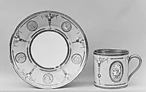 Cup (tasse litron) and saucer
