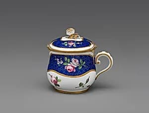 Cup with cover (pot à jus) by Sèvres Manufactory|Jean-Nicolas Le Bel