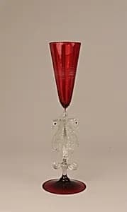 Cup with seahorse stem by Dr. Antonio Salviati Company