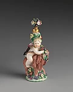 Cupid on a lion by Chelsea Porcelain Manufactory